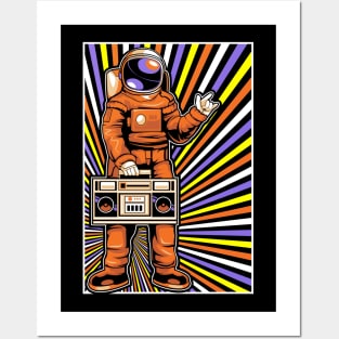 Astronaut Love Music Posters and Art